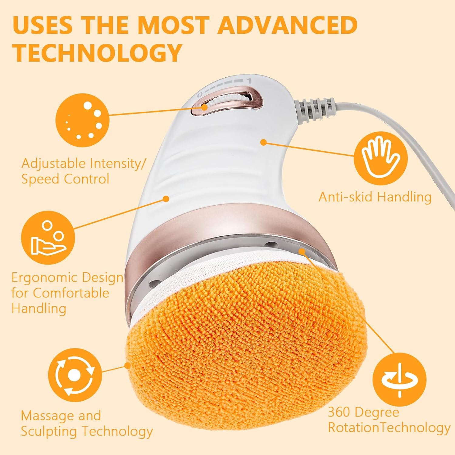 7293 Body Massager Shaping Machine | Body Sculpting Massager with 3 Washable Pads |Adjustable Speeds | Electric Handheld Massager for Belly, Waist, Legs, Arms, Butt (1 Pc) 7293 Body Massager Shaping Machine | Body Sculpting Massager with 3 Washable Pads |Adjustable Speeds | Electric Handheld Massager for Belly, Waist, Legs, Arms, Butt (1 Pc)